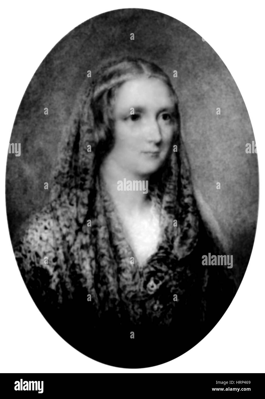 Mary Shelley, autore inglese Foto Stock
