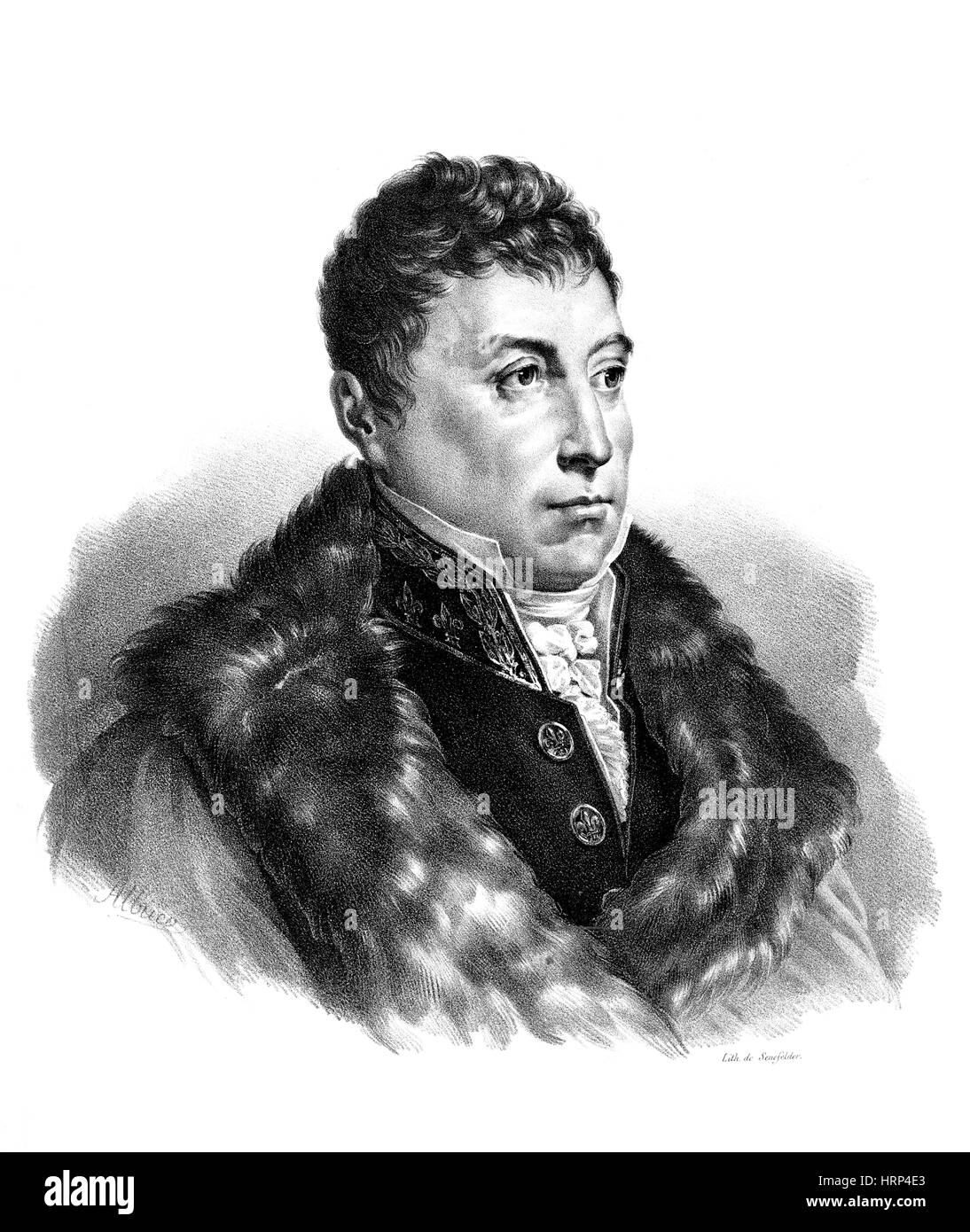 Il marchese de Lafayette, Francese ufficiale militare Foto Stock