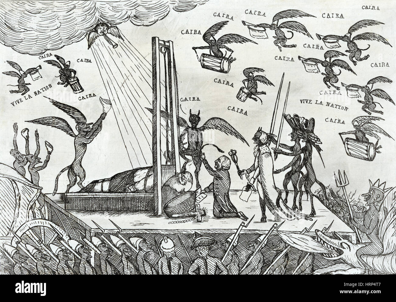 Rivoluzione francese, esecuzione di Luigi XVI, 1793 Foto Stock