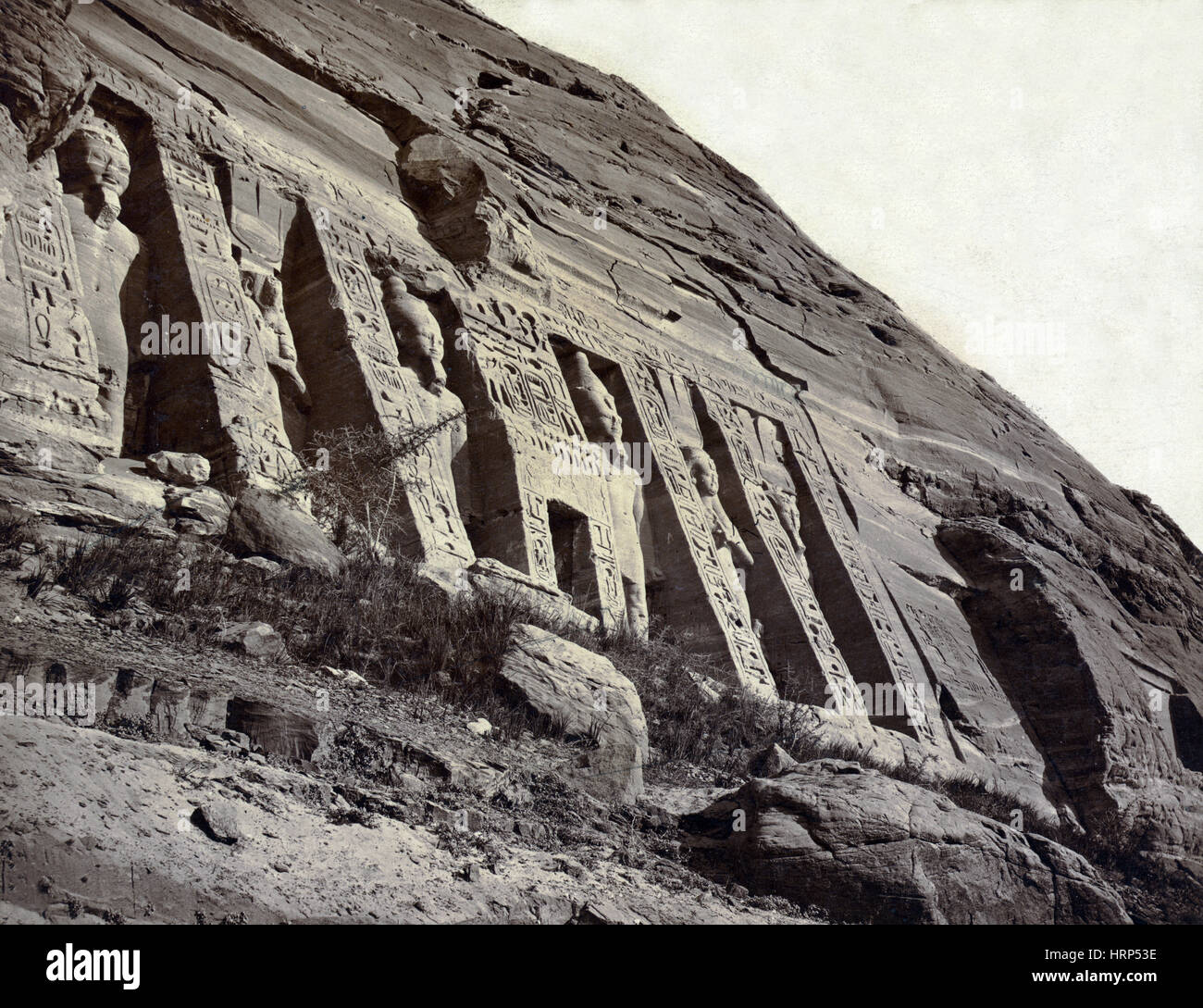 Abu Simbel Tempio del XIX secolo Foto Stock