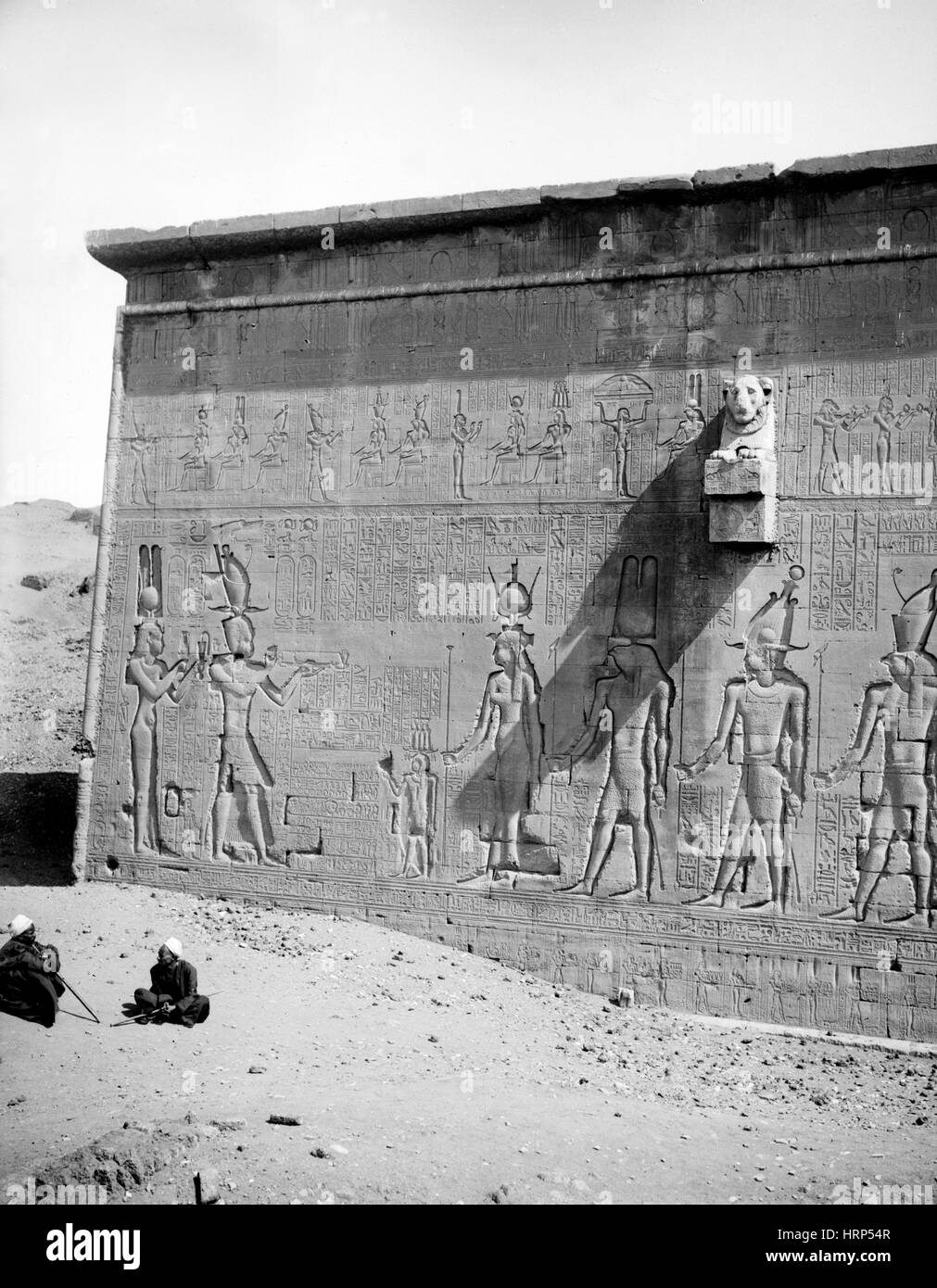 Tempio di Hathor, nei primi anni del XX secolo Foto Stock
