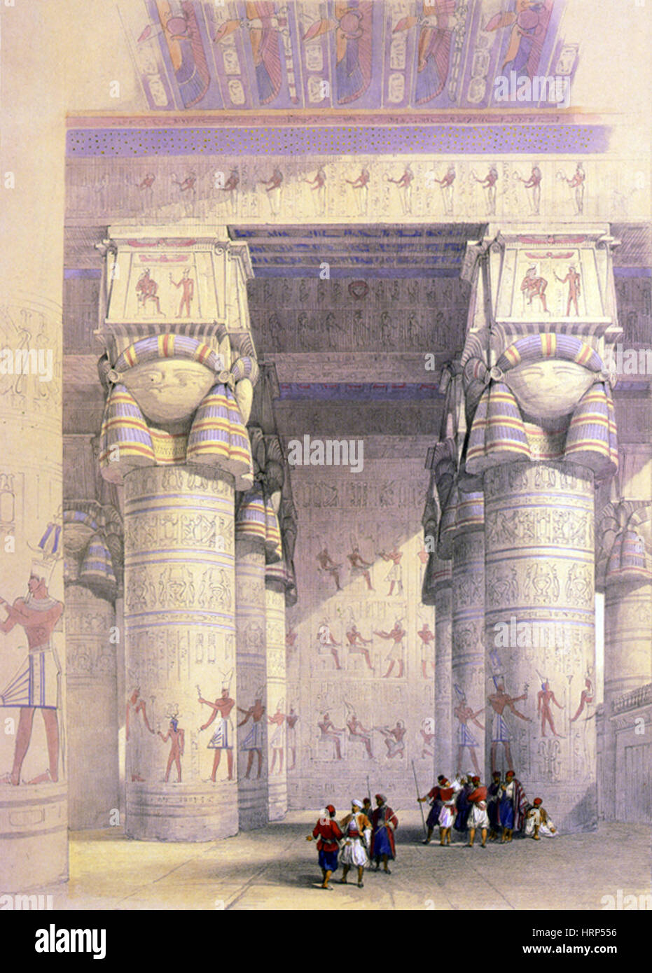 Dendera tempio complesso, 1930s Foto Stock