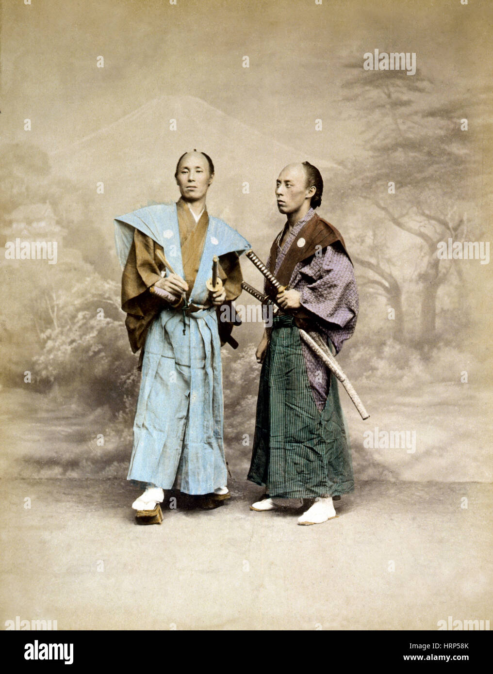 Samurai Warriors, 1877 Foto Stock