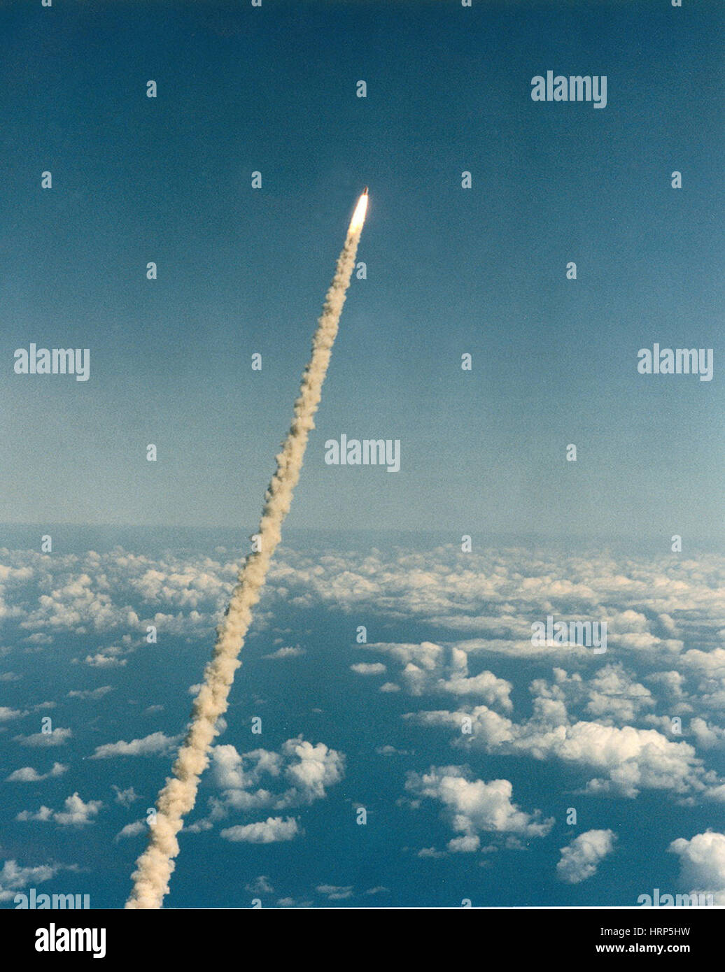 STS-52, lo Space Shuttle Columbia lancio, 1992 Foto Stock