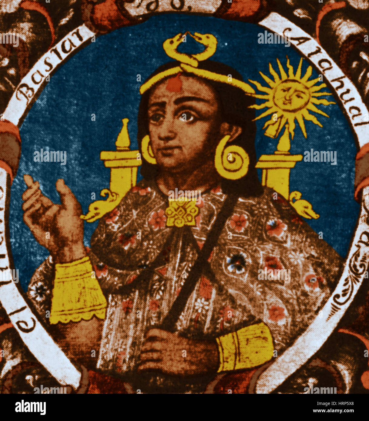 Atahualpa, ultimo imperatore dell'Impero Inca Foto Stock