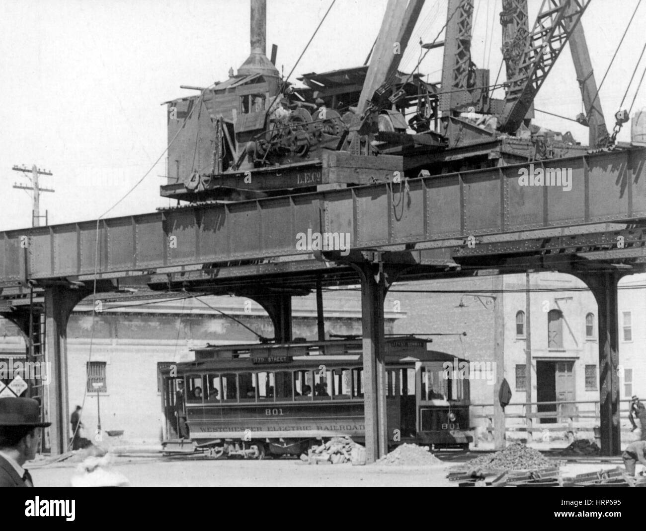 La metropolitana di New York la costruzione, 1915 Foto Stock