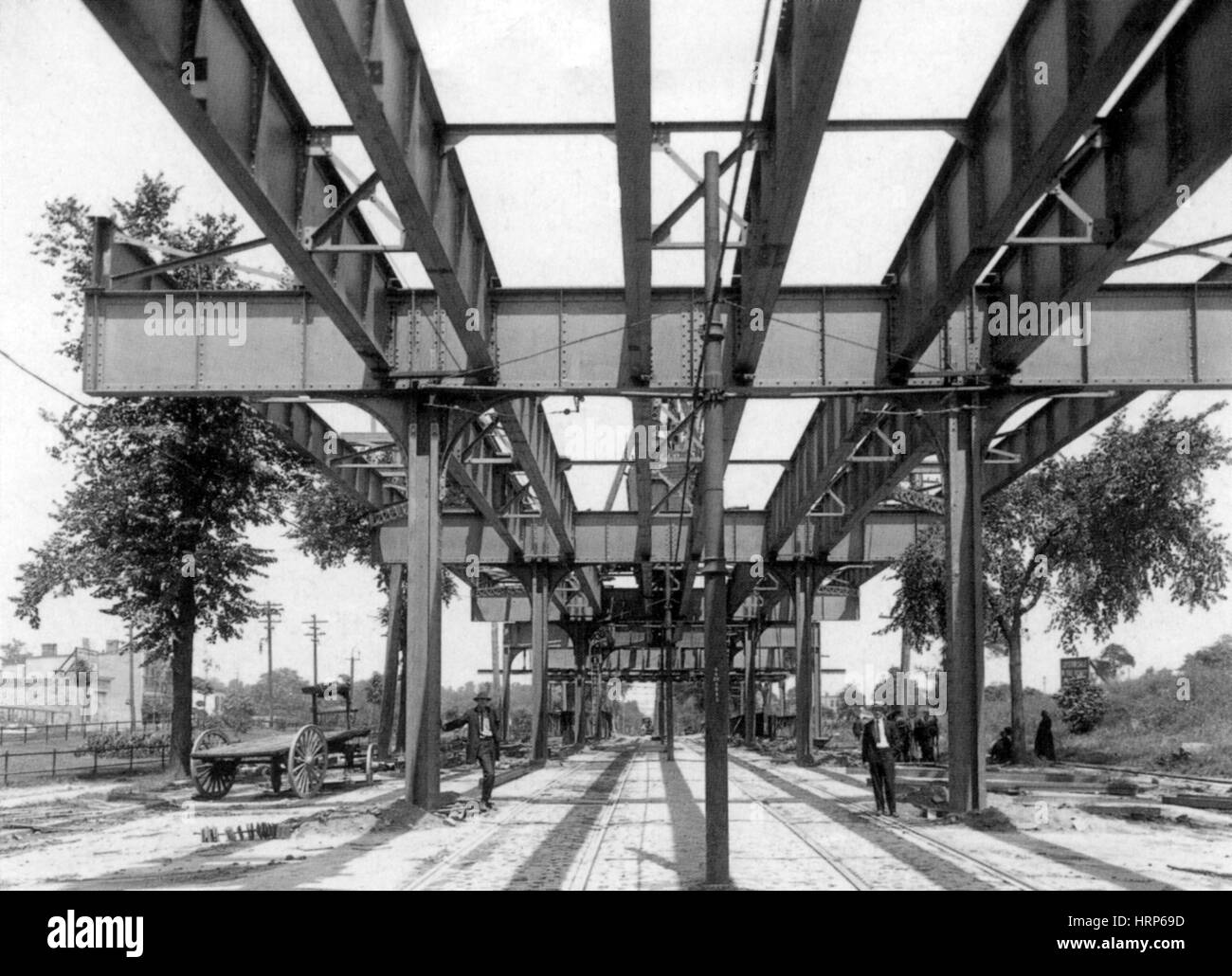 La metropolitana di New York la costruzione, 1917 Foto Stock