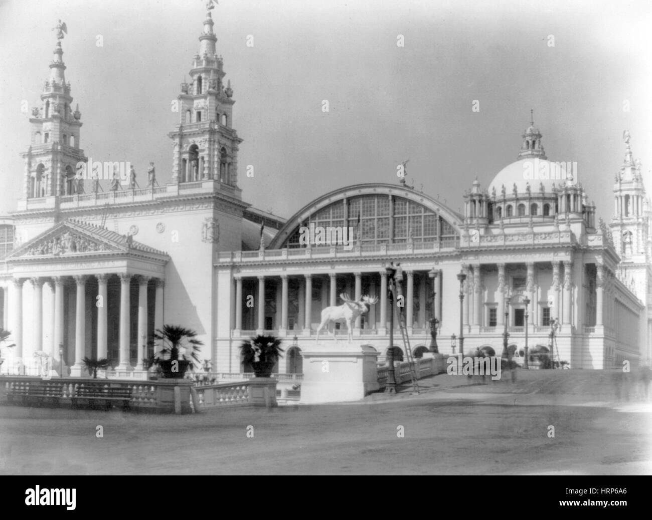 Columbian Expo, Palazzo delle Arti meccaniche, 1893 Foto Stock