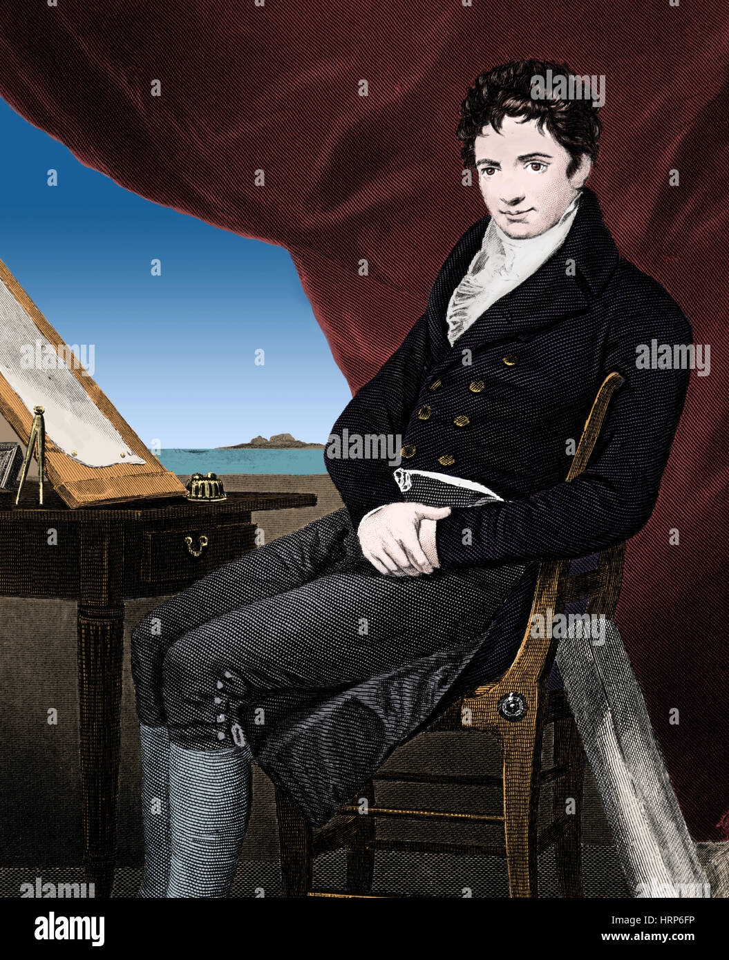Robert Fulton, American Ingegnere e inventore Foto Stock