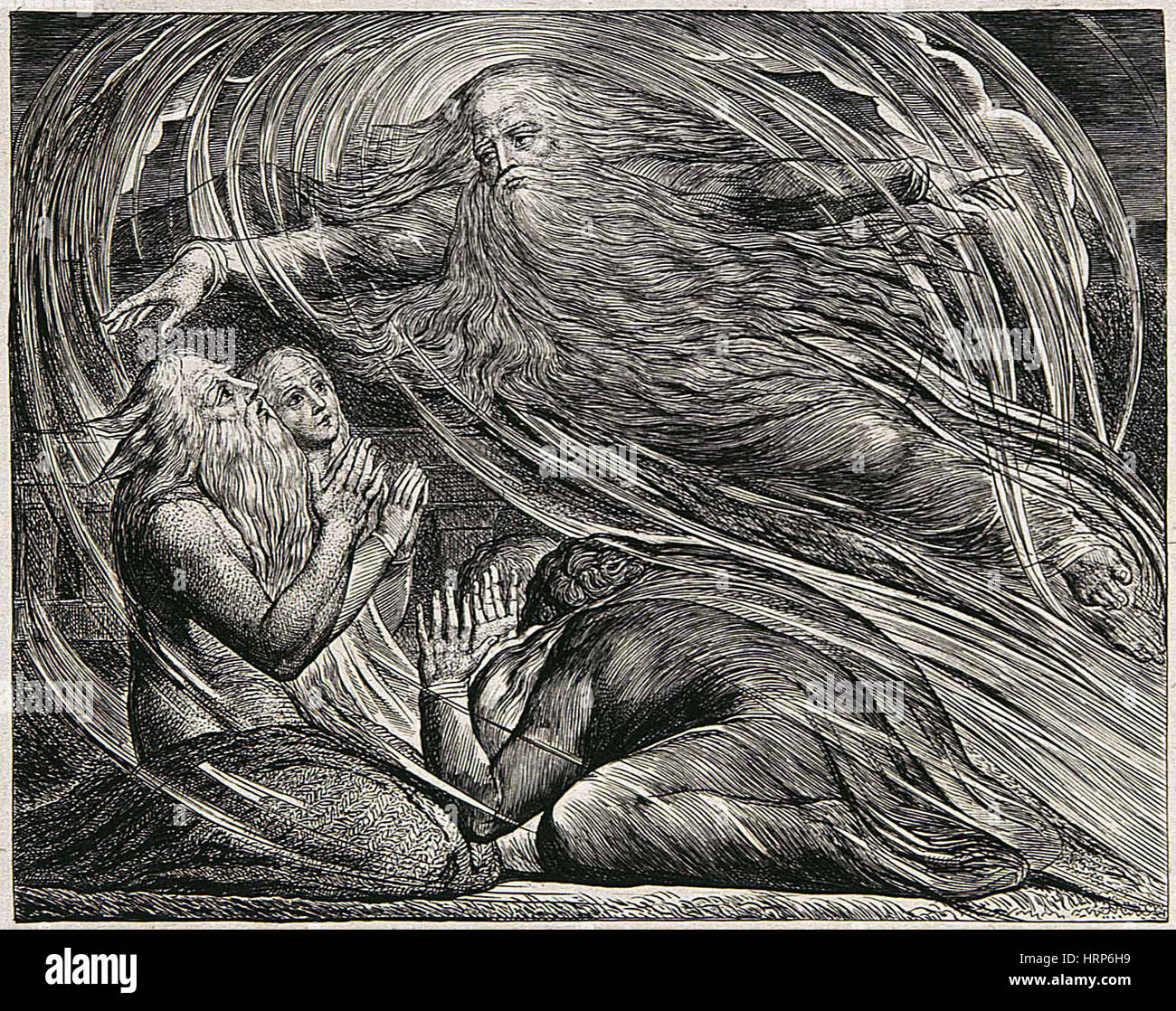 William Blake "la voce fuori dalla tempesta" Foto Stock