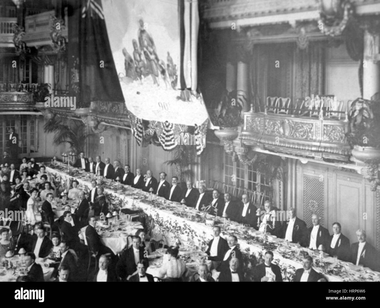 La cena per Commander Perry, 1910 Foto Stock