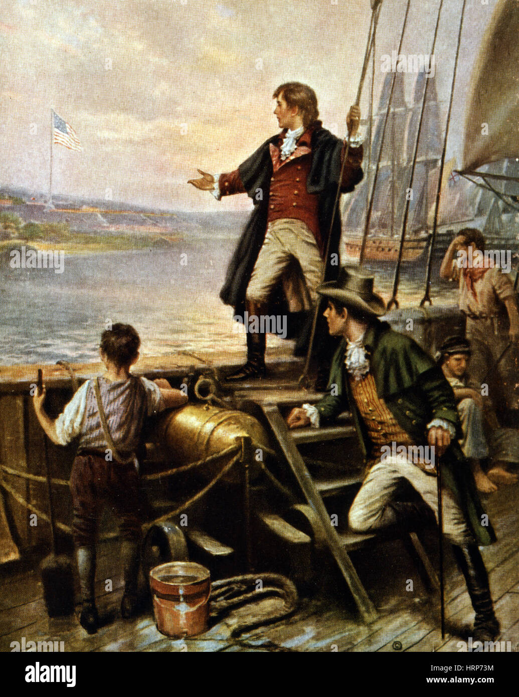 Francis Scott Key, Battaglia di Baltimore, 1814 Foto Stock