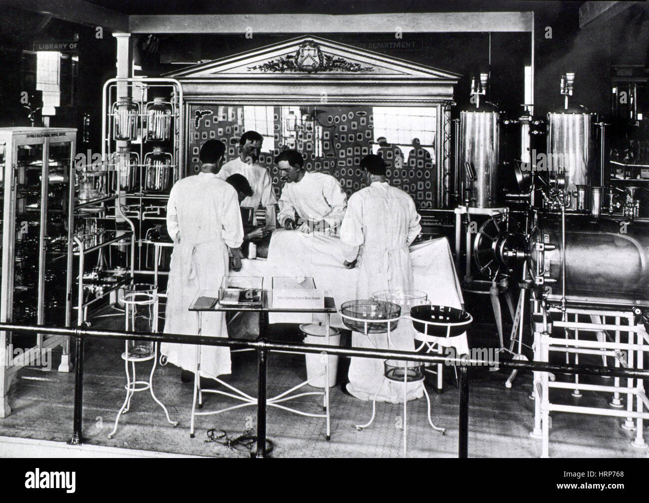 Jamestown Exposition, Ospedale marino in sala operatoria, 1907 Foto Stock