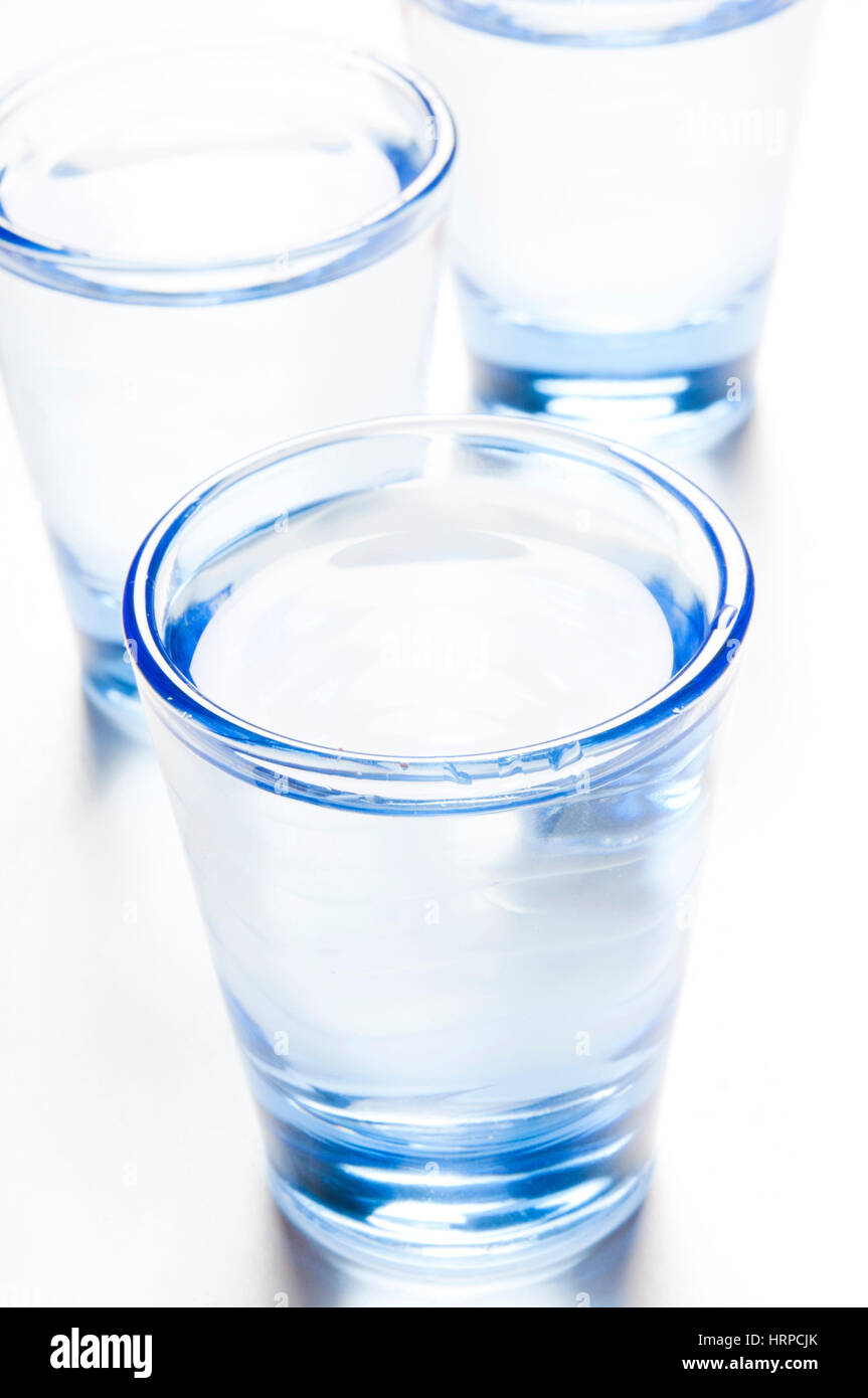 Bicchieri di acqua Foto Stock