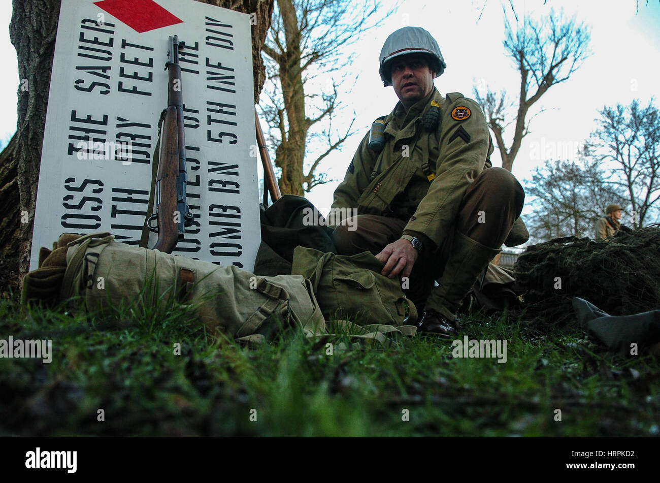 Libertà Lussemburgo Diekirch seconda guerra mondiale Foto Stock