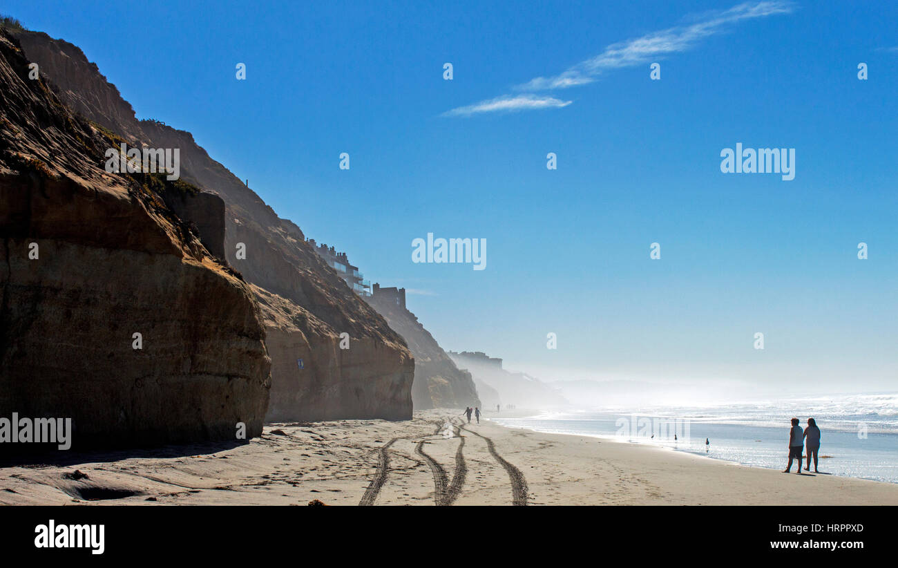 Bellissima vista del Imperial Beach di San Diego, California Foto Stock