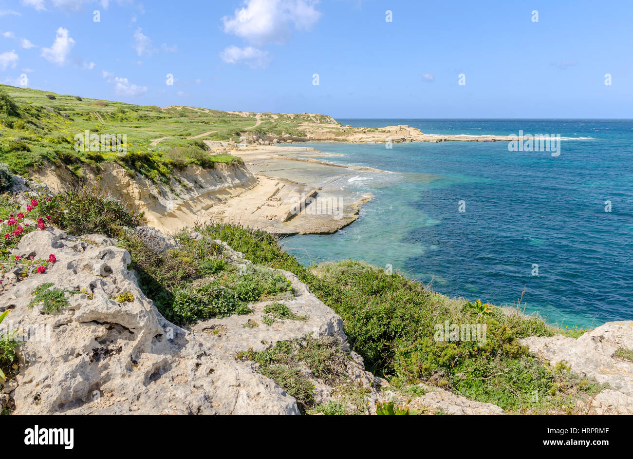 Sulle isole di Saint Paul - Malta Foto Stock