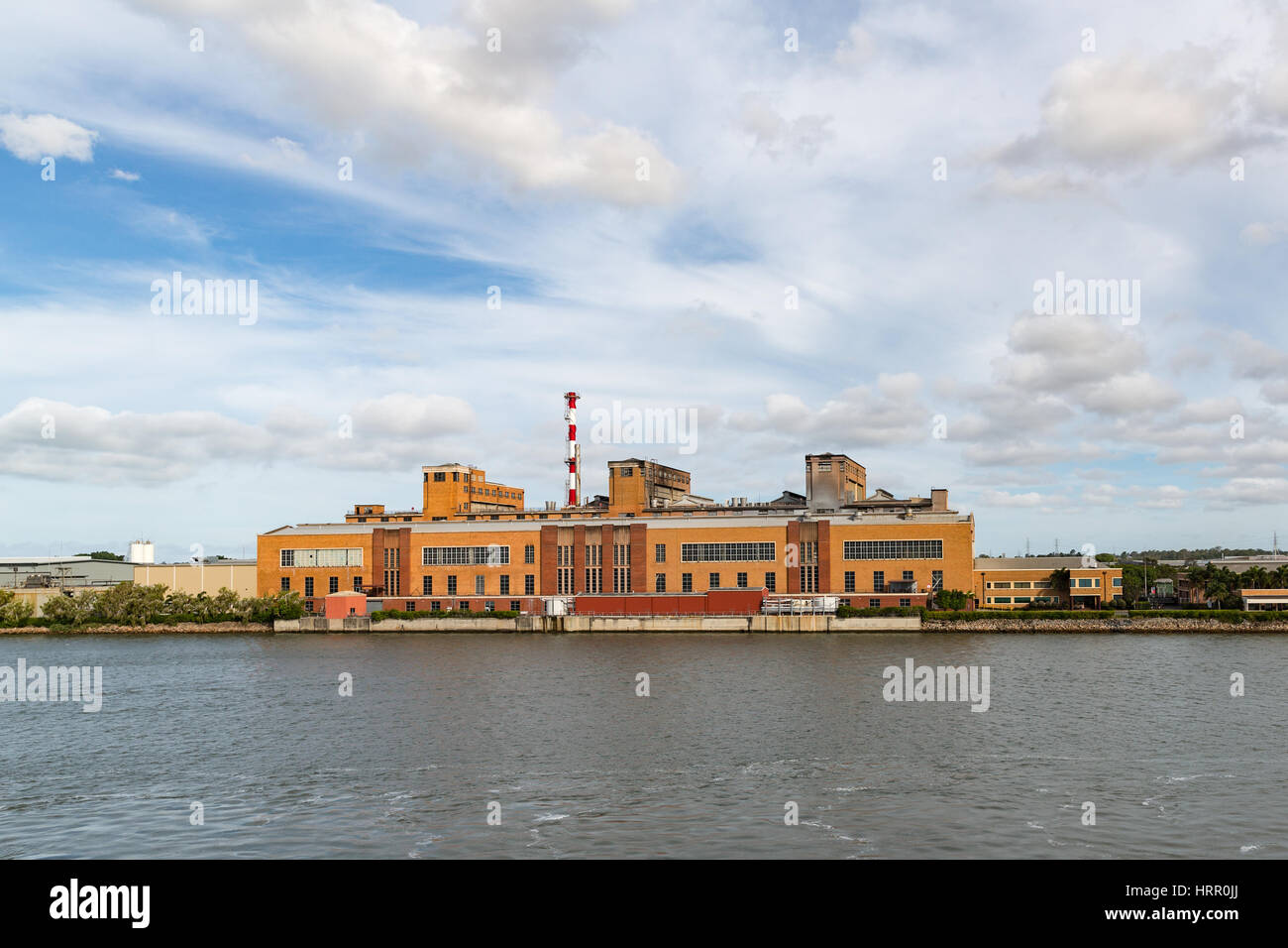 Visi cartiera situata lungo le sponde del Fiume Brisbane, Queensland, Australia. Foto Stock