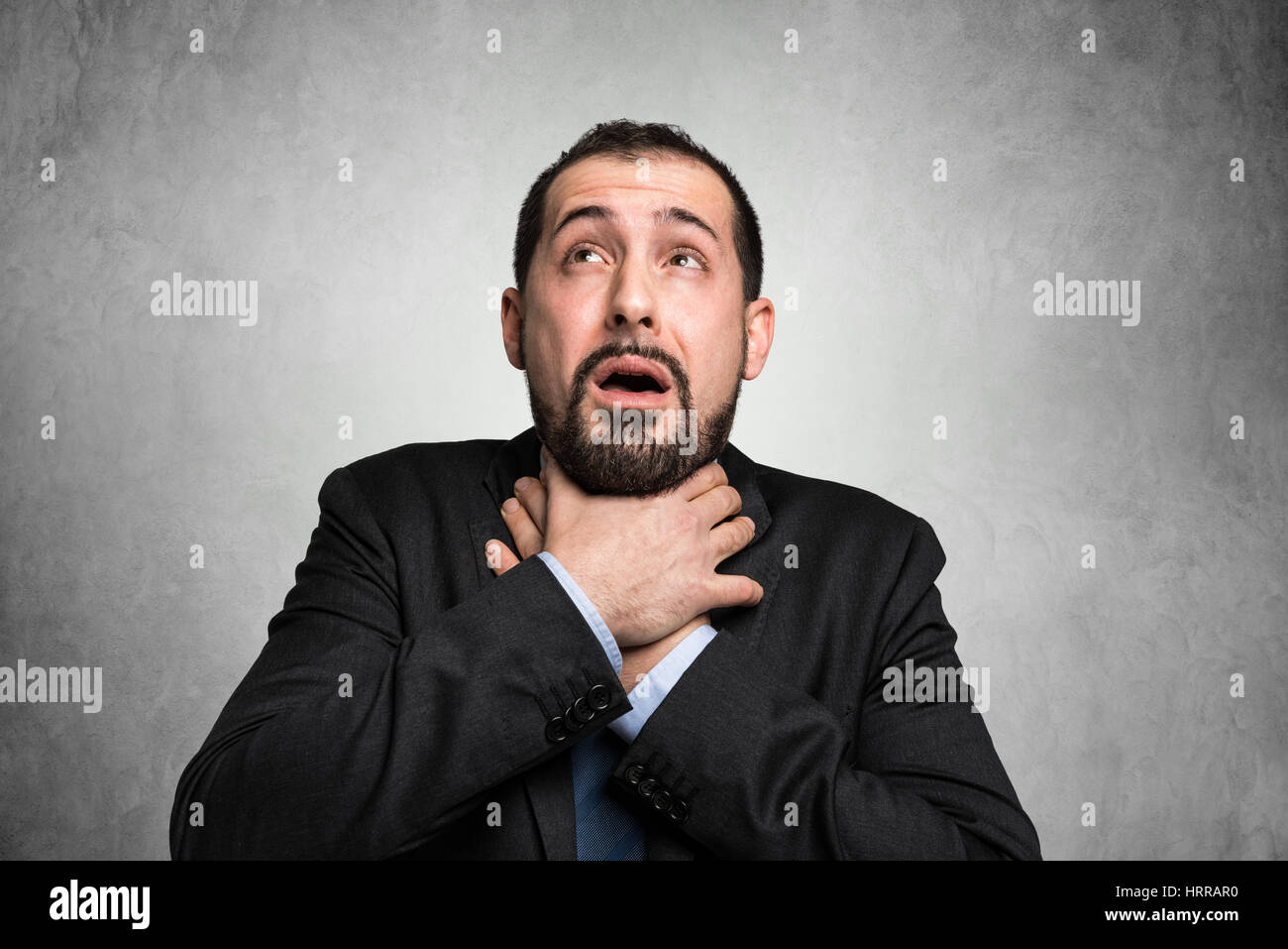 La mancanza di respiro Foto Stock