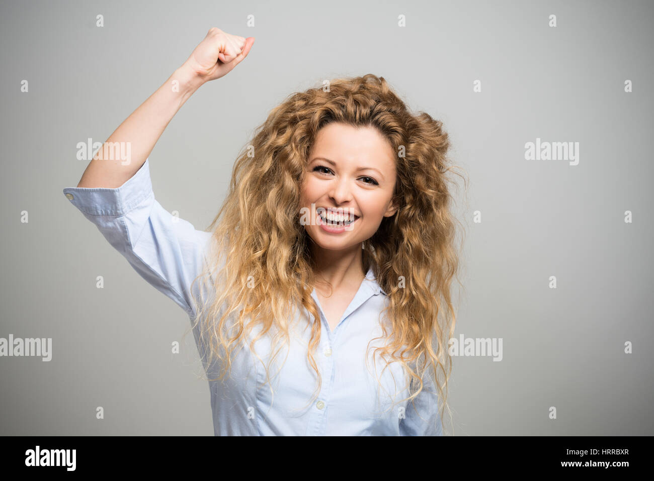 Ritratto di una donna felice Foto Stock