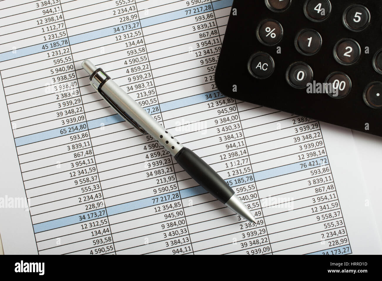 La contabilità finanziaria nozione Foto Stock