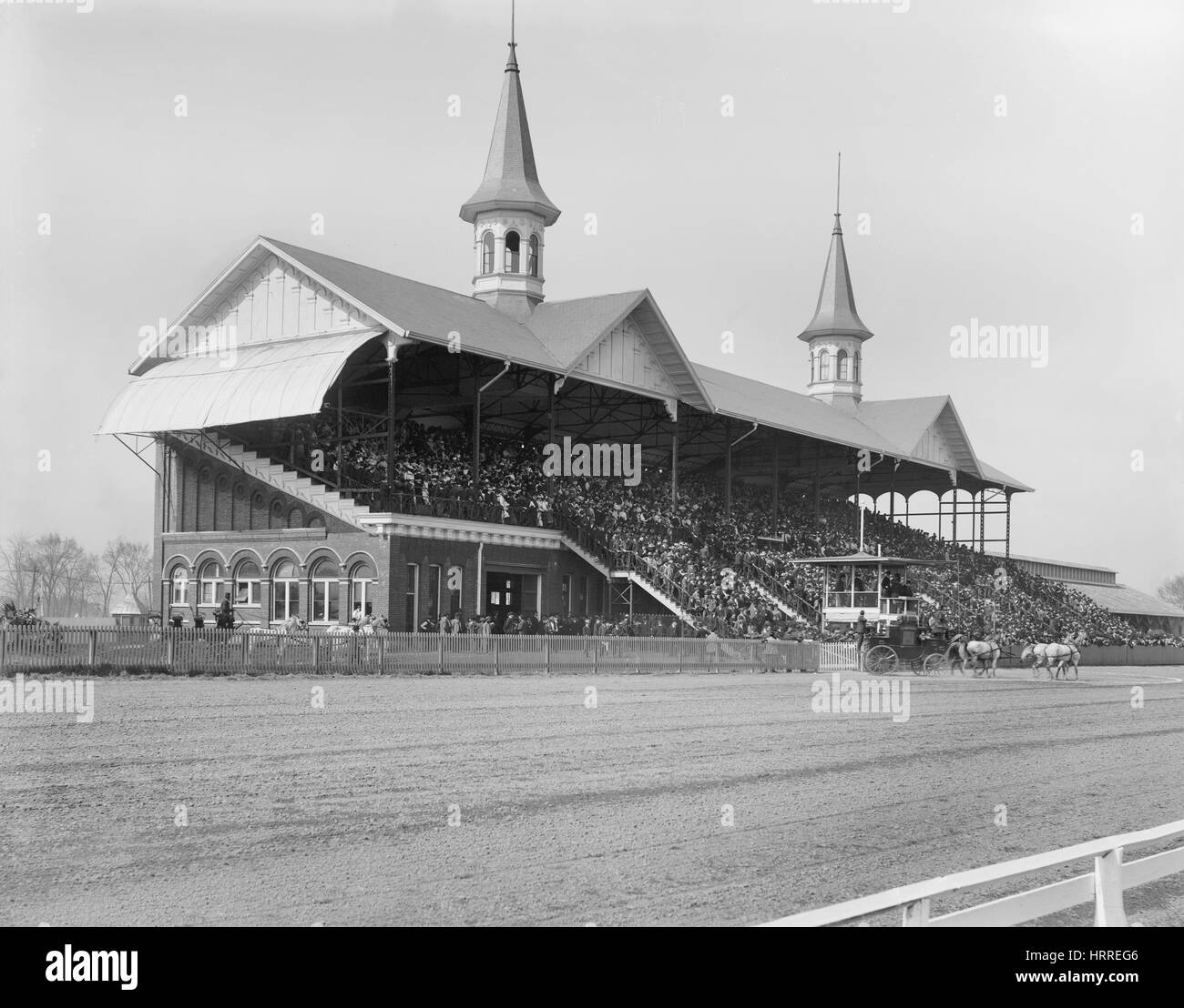 Churchill Downs, Louisville, Kentucky, Stati Uniti d'America, Detroit Publishing Company, Aprile 1901 Foto Stock