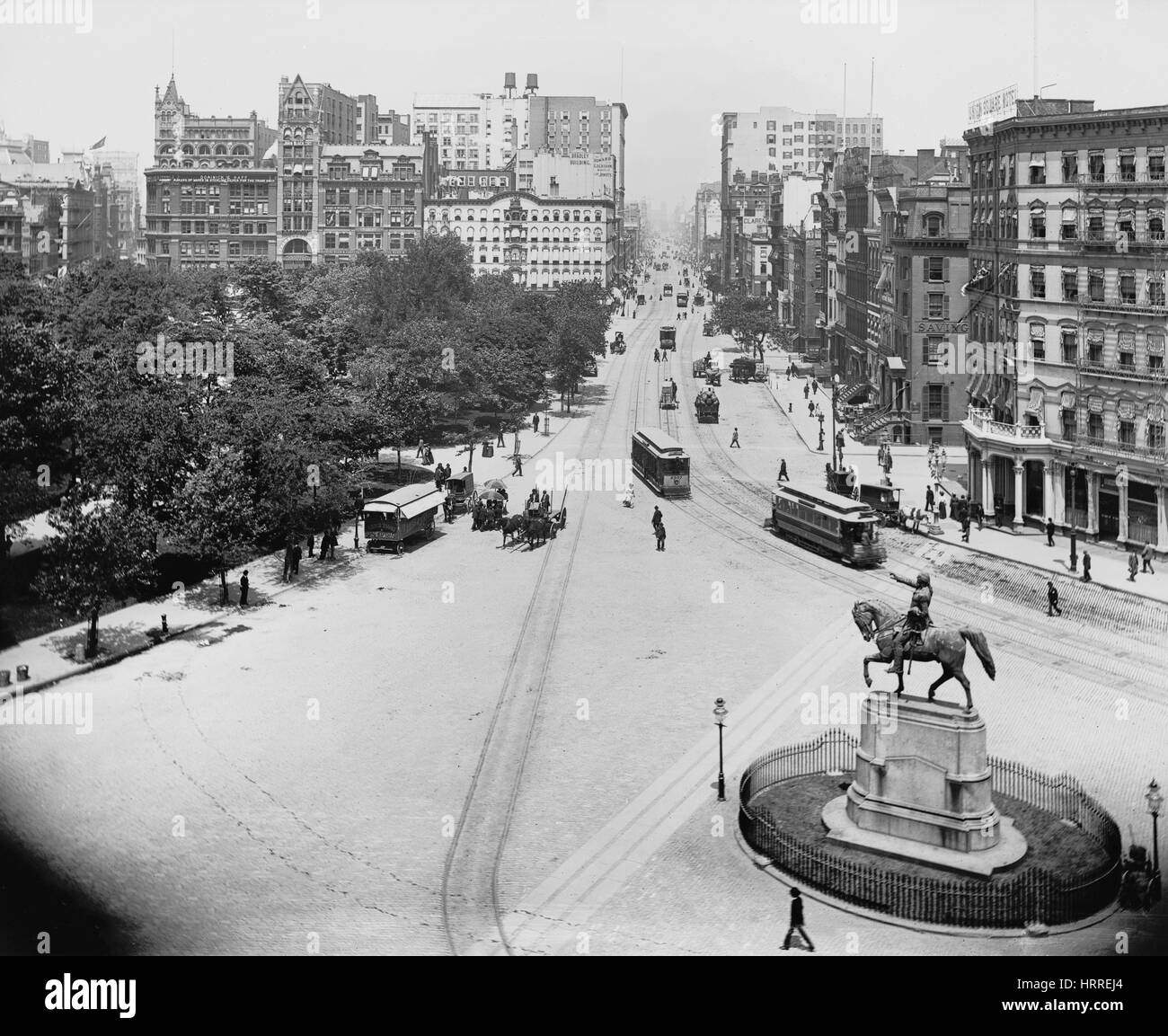 Union Square, New York New York, Stati Uniti d'America, Detroit Publishing Company, 1900 Foto Stock