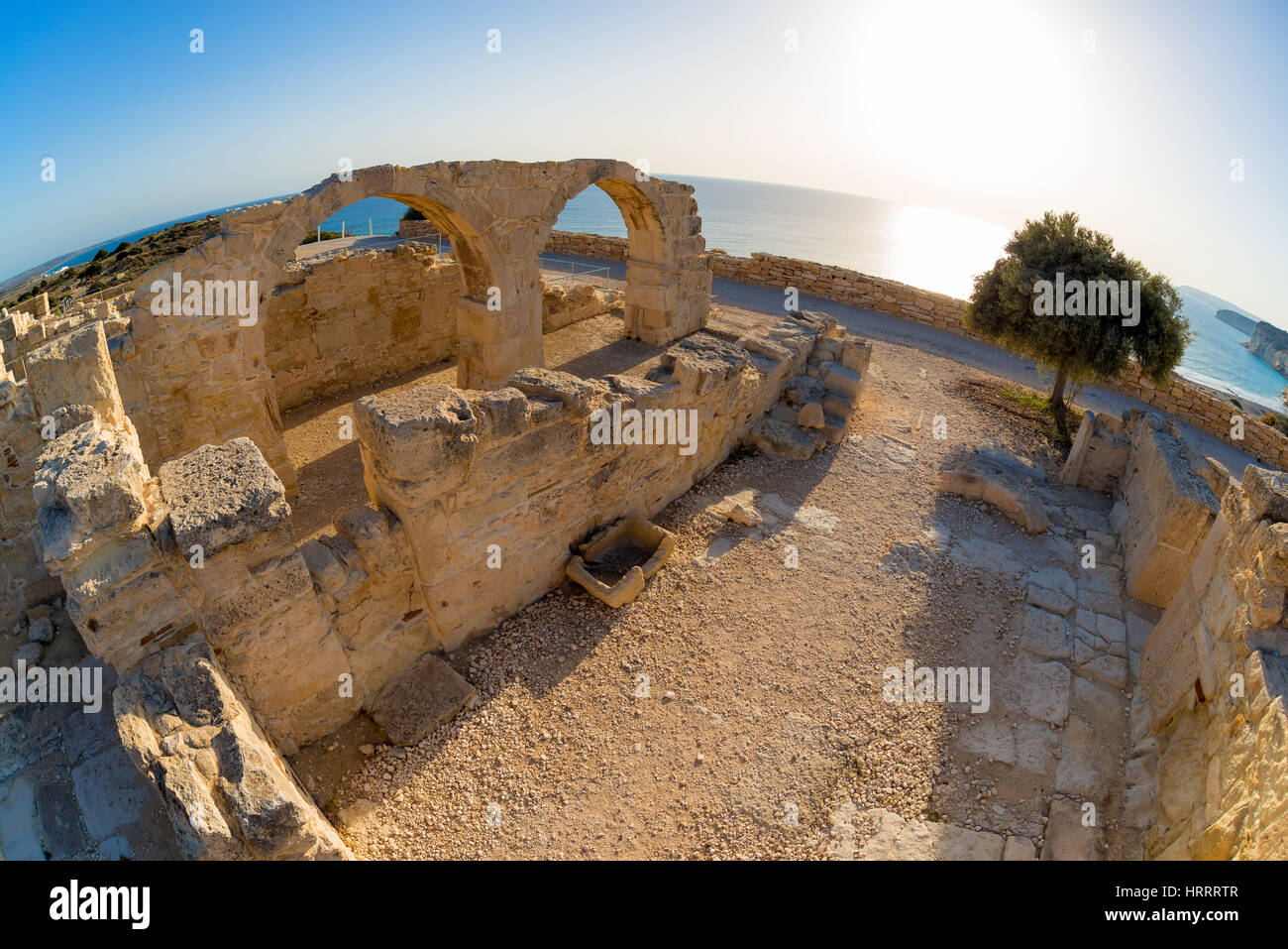 Antica Kourion. Limassol District. Cipro Foto Stock