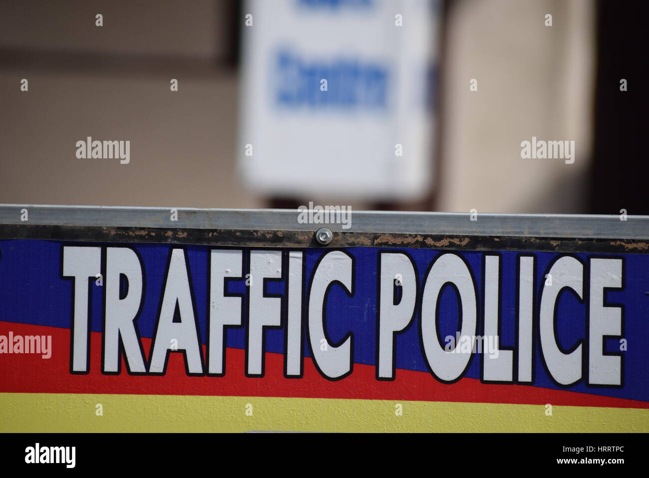 Polizia stradale avrà il controllo dei traffici di una città Foto Stock