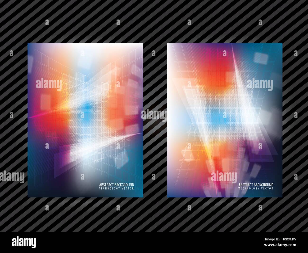 Abstract background tecnologico nel vettore di corporate identity per il modello di business Illustrazione Vettoriale