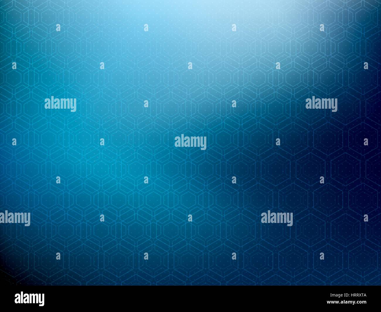 Configurazione astratta vettore esagonale sfondo blu Illustrazione Vettoriale