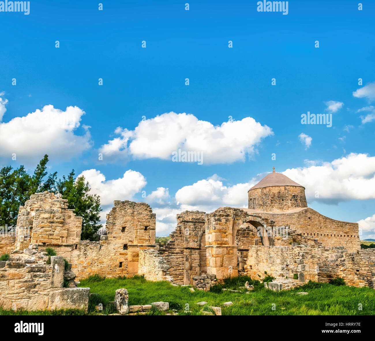 Timiou Stavrou monastero si trova nel tardo romana, primi insediamenti Bizantini, che è menzionata nel Apostoles agisce come la terra di Anogyron. Foto Stock