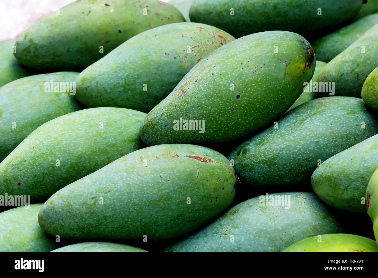 Thai di Mango verde in Thai mercato locale Foto Stock