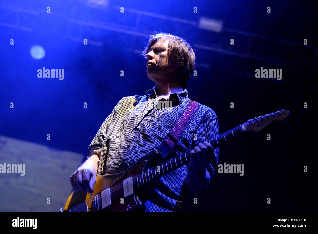 BILBAO, Spagna - 31 ottobre: Thurston Moore (BAND) live performance al Festival Bime su ottobre 31, 2014 a Bilbao, Spagna. Foto Stock