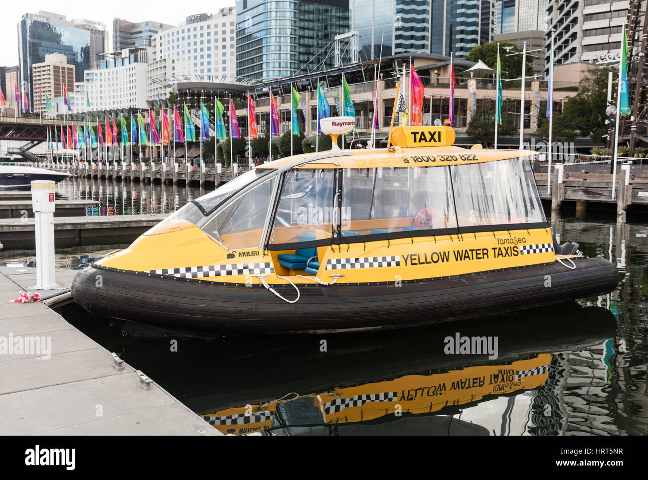 Un moderno l'acqua-taxi a Sydney Foto Stock