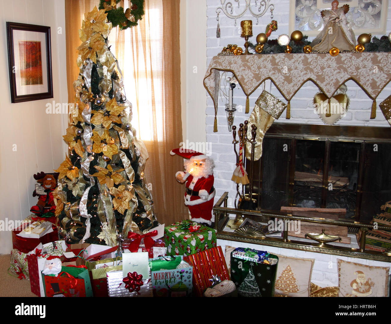 Scena di Natale Foto Stock