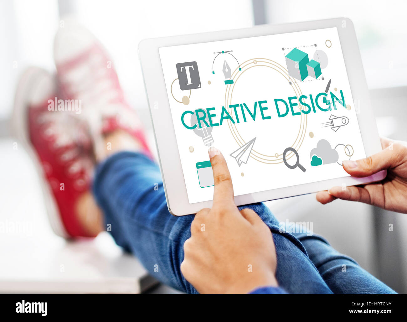 Contenuto creativo configurazione Design creativo Foto Stock