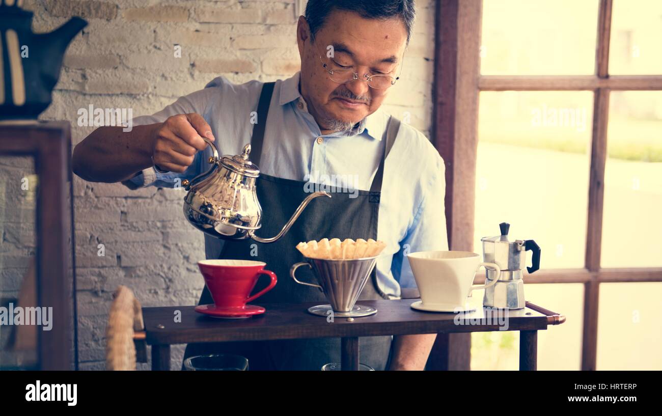 Il Cafe Bar il piacere del relax Service Business Foto Stock