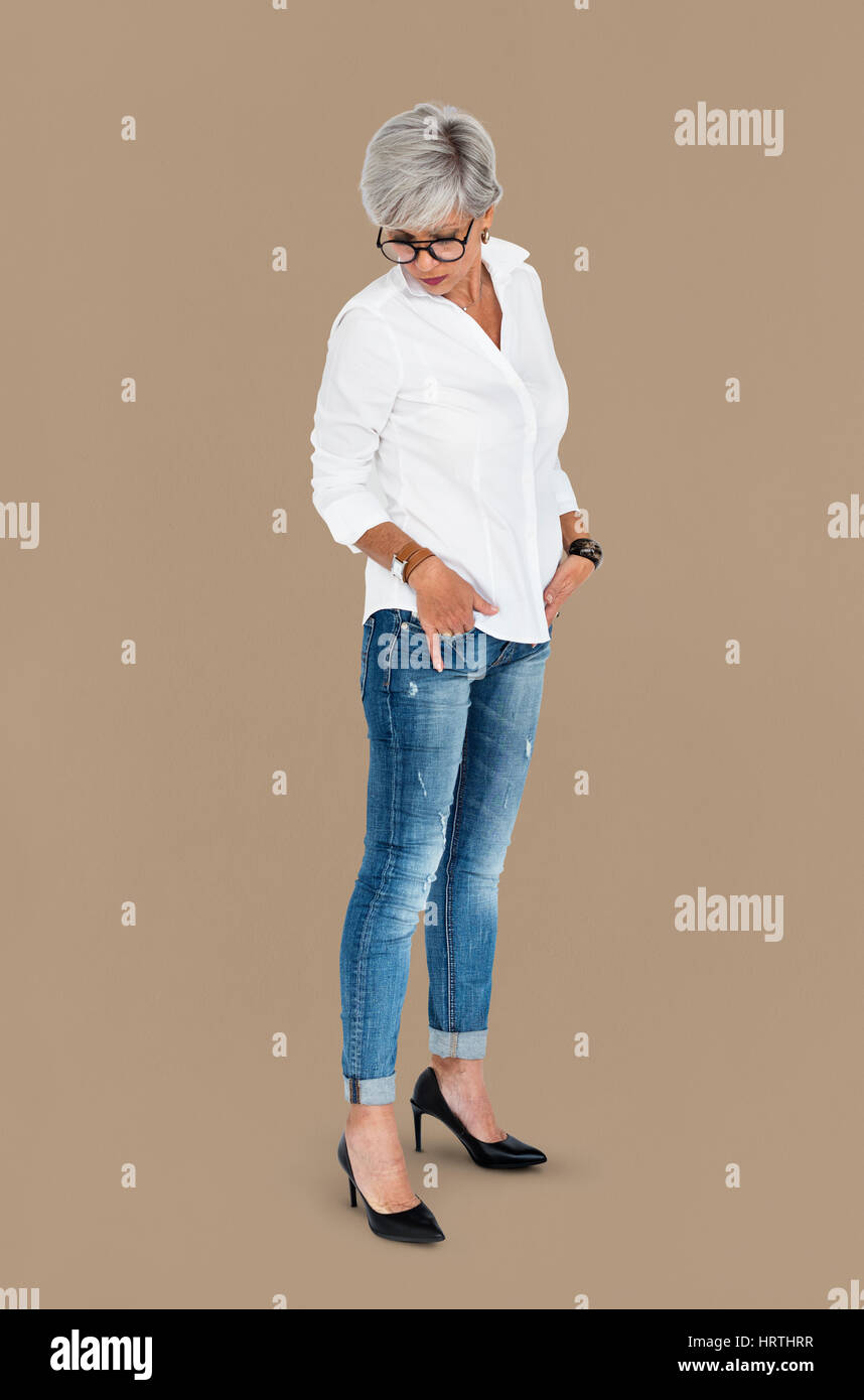 Studio Sparare concetto verticale Foto Stock