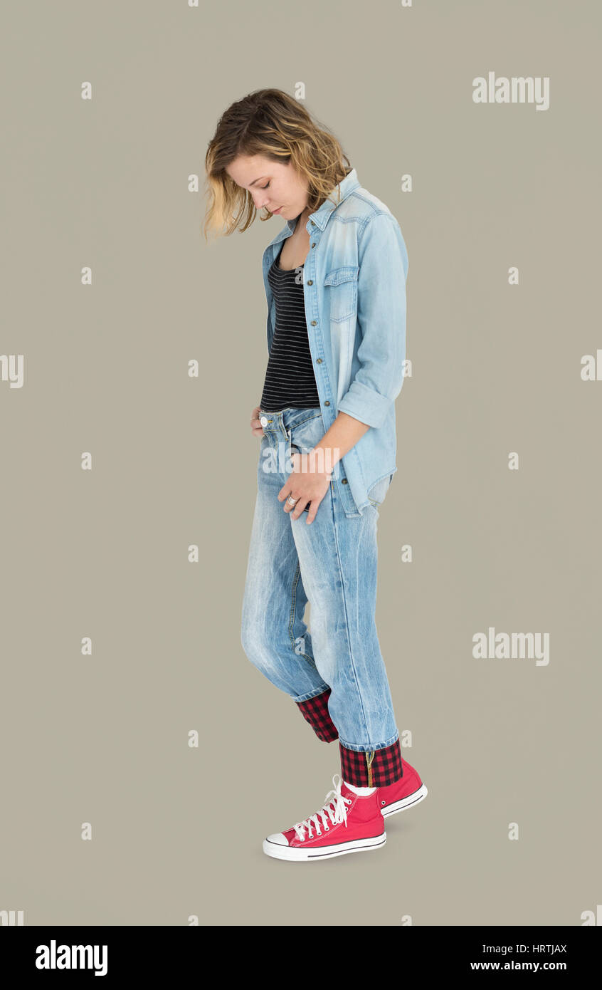 Studio ritratti Persone gara Foto Stock