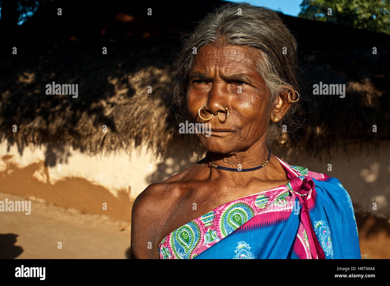 Donna appartenente al Kondh ( India) Foto Stock