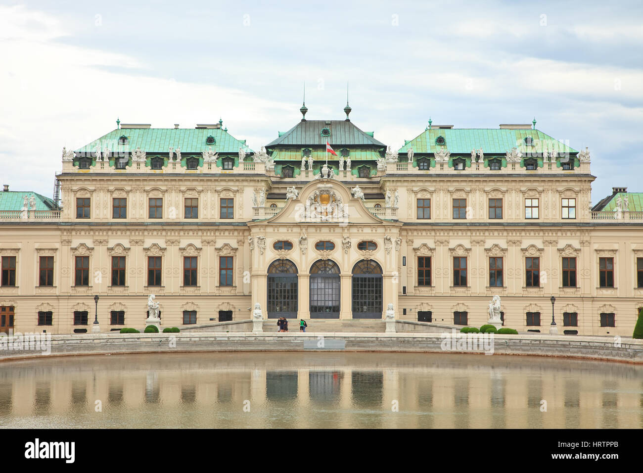 Il palazzo del Belvedere di Vienna Foto Stock