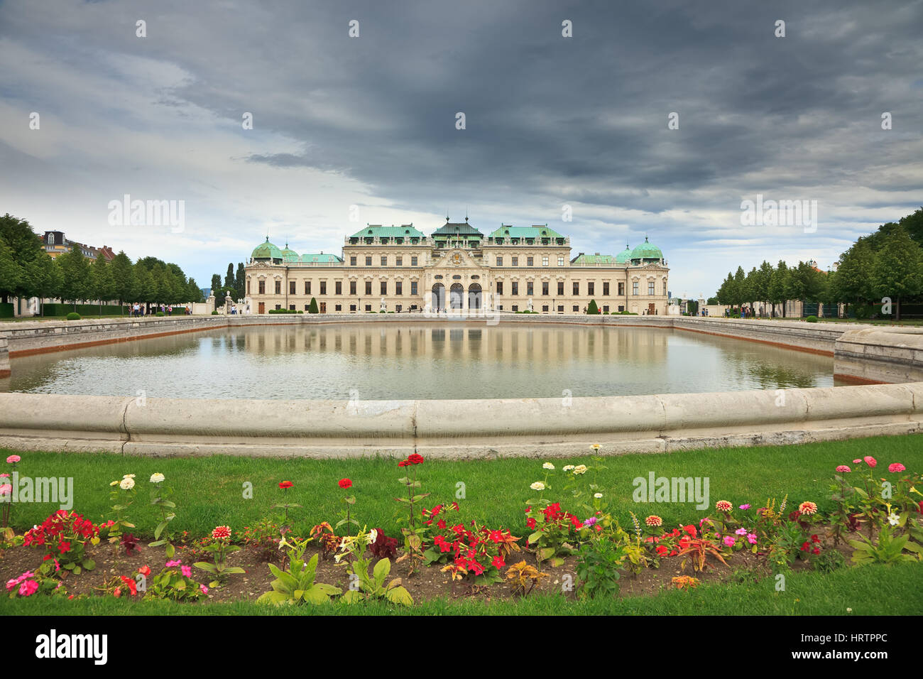 Il palazzo del Belvedere di Vienna Foto Stock