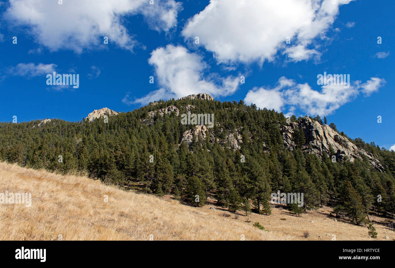 Autunno magnifico paesaggio di montagna in Colorado, America Foto Stock