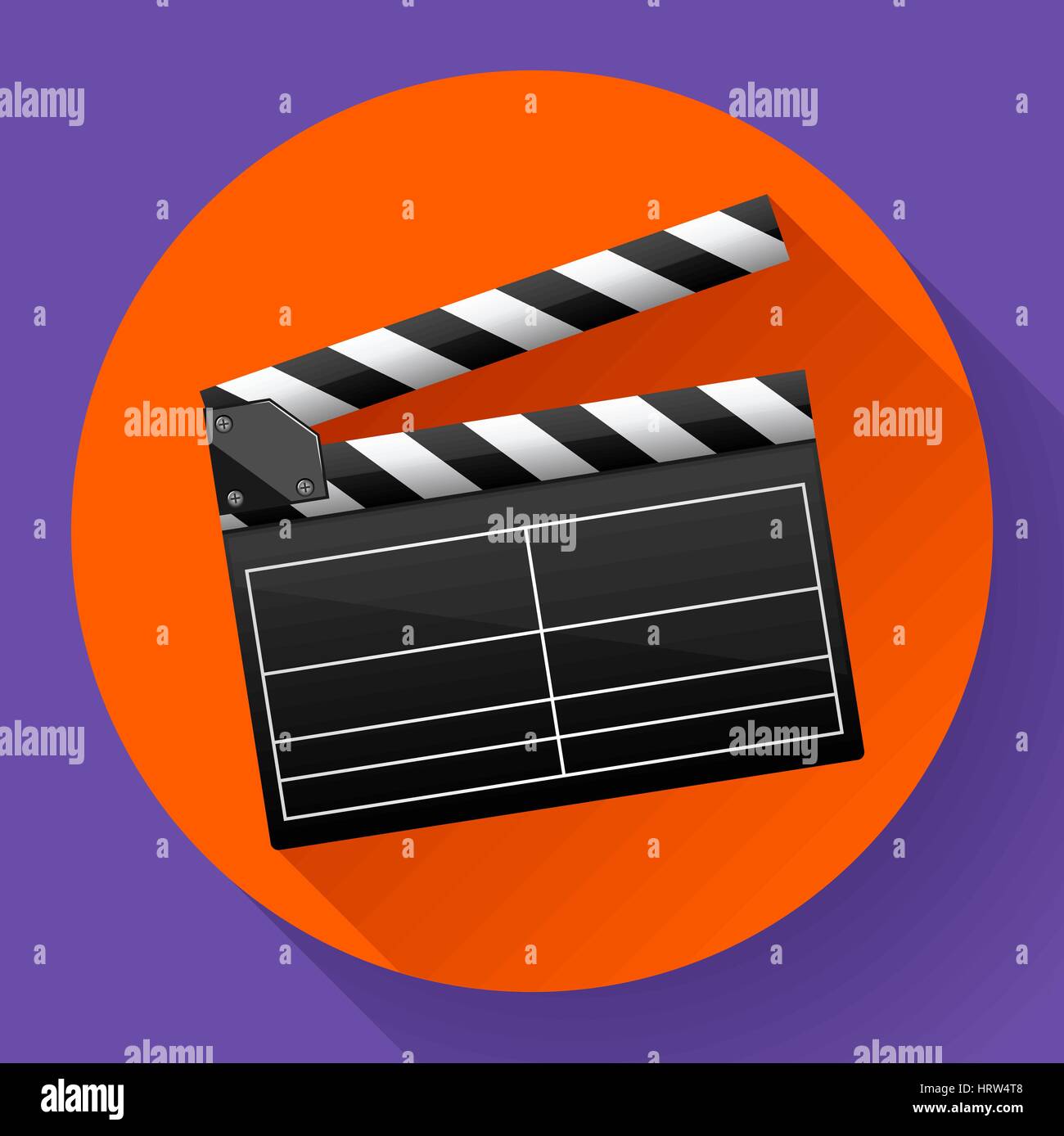 Filmato battaglio board movie maker vettore. Illustrazione Vettoriale