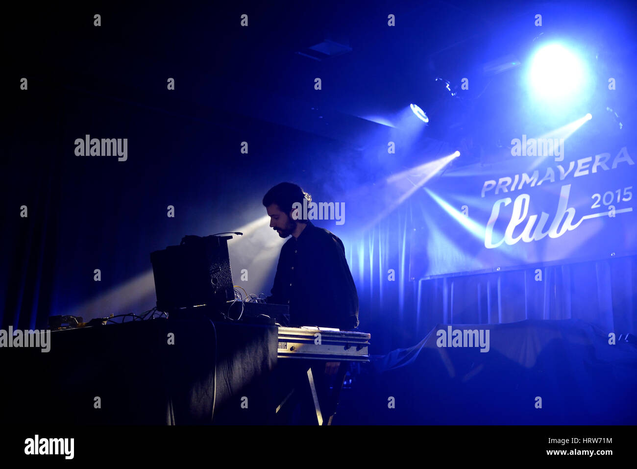 Barcellona - Ott 24: Evan Caminiti (DJ e produttore) suona presso un club di Primavera 2015 Festival il 24 ottobre 2015 a Barcellona, Spagna. Foto Stock