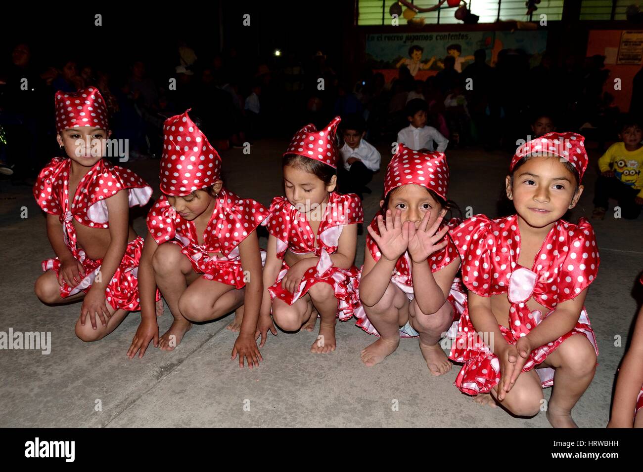 Scuola iniziale anniversario in SAPALACHE ' Las Huaringas ' - HUANCABAMBA.- Ministero di Piura - Peru Foto Stock