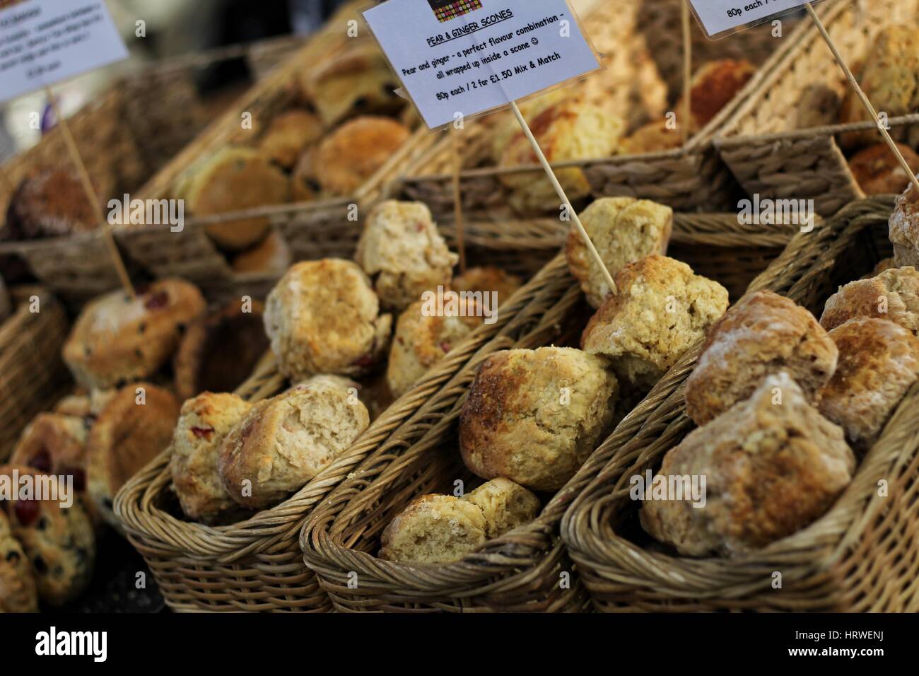 Scone, il mercato degli agricoltori Foto Stock