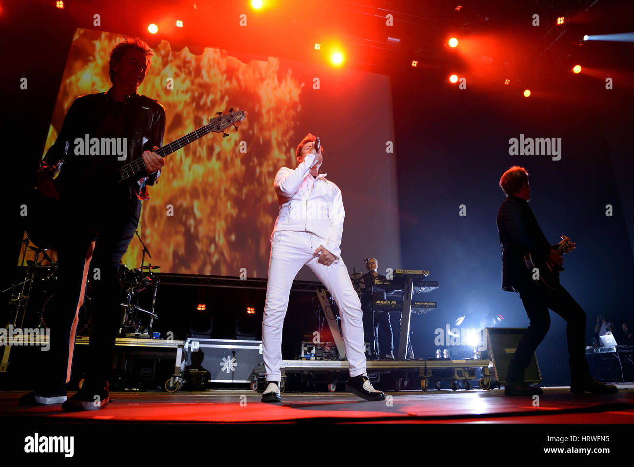 Barcellona - Jun 20: Duran Duran (pop band) live performance al Sonar Festival il 20 giugno 2015 a Barcellona, Spagna. Foto Stock