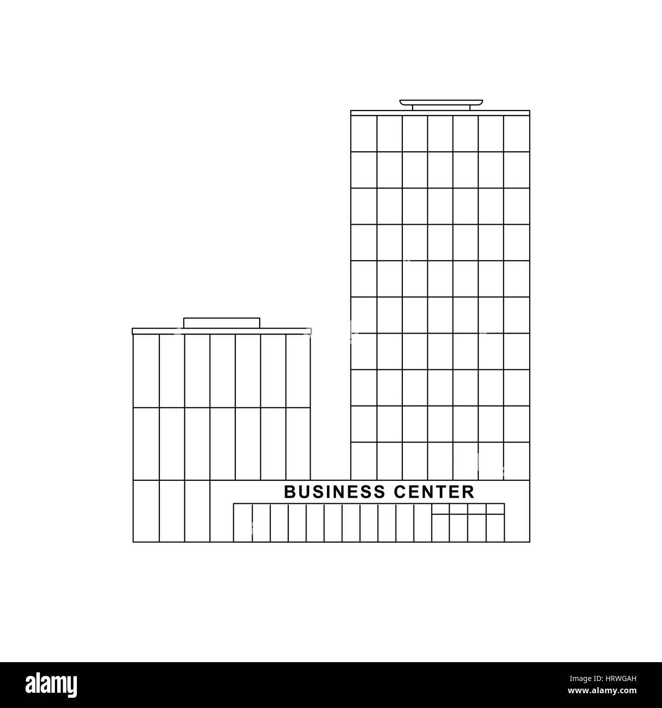 Edificio aziendale Illustrazione Vettoriale